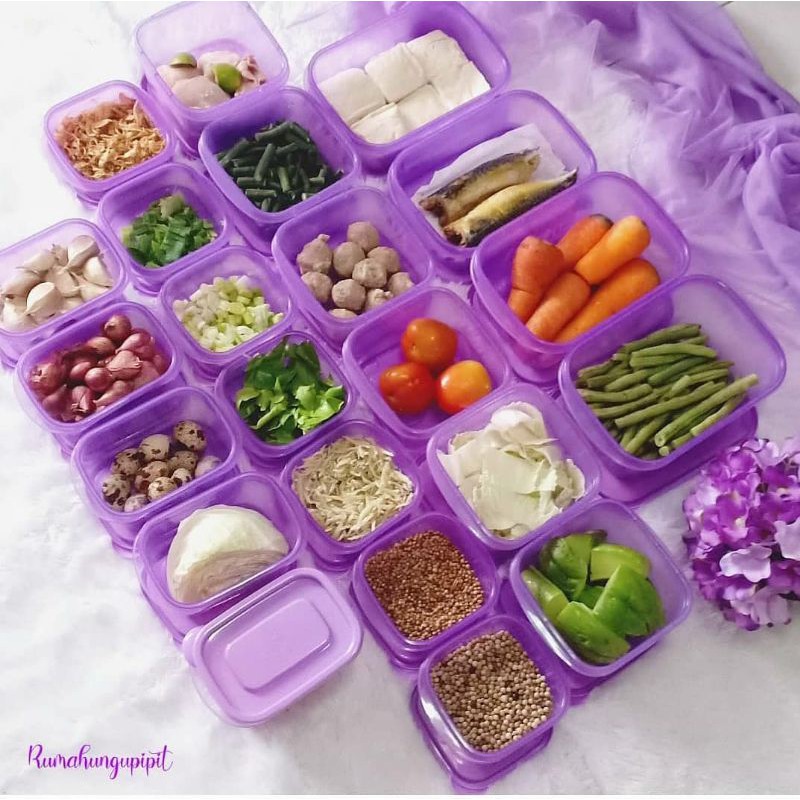 DUSDUSAN Wadah kulkas Set Bambang SH/bambang ISO 22 pcs TOPLES KULKAS, FOODCONTAINER