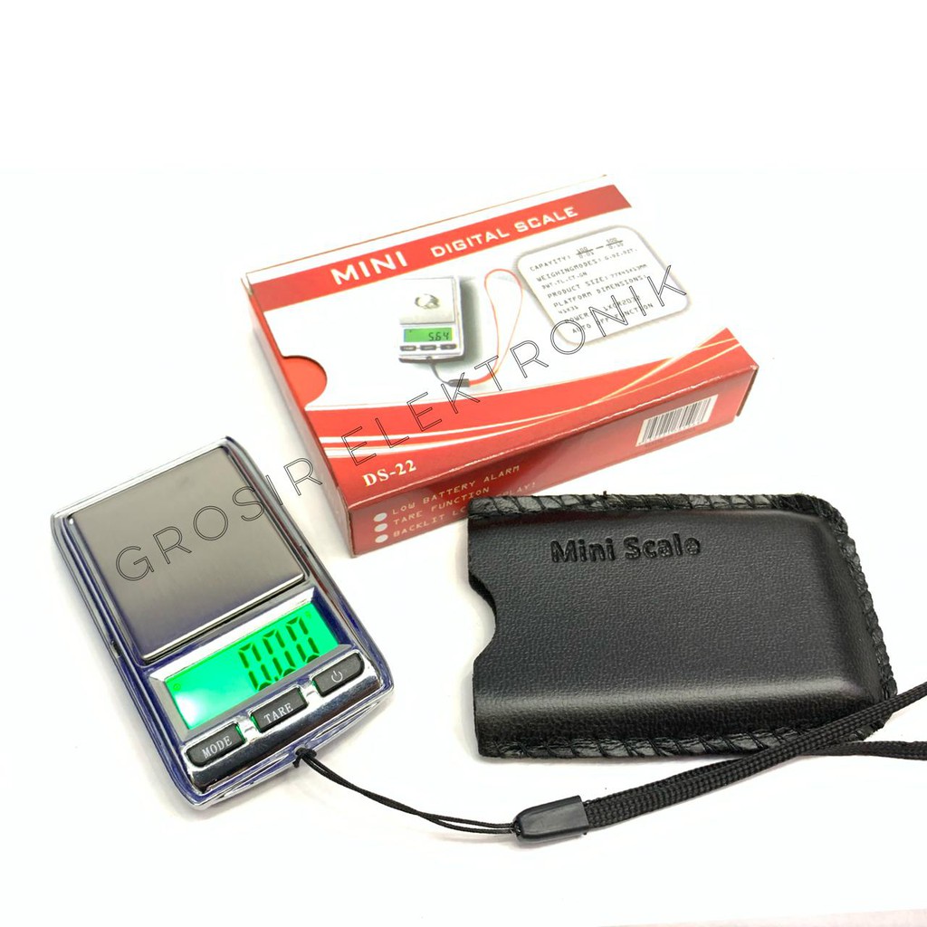 Timbangan Emas Berlian Batu Akik Perhiasan Digital Gold Pocket Scale DS-22 0,01 - 200 Gram