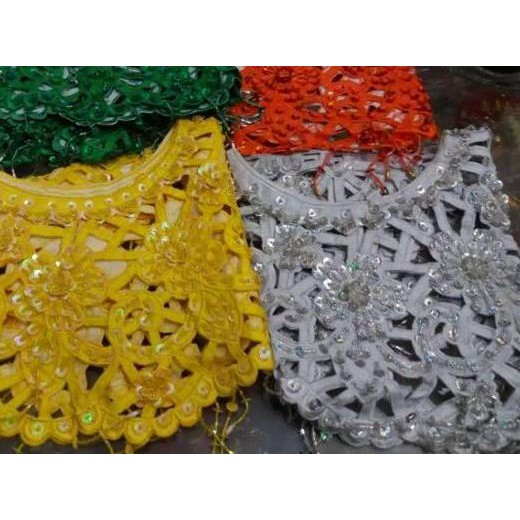 ♔ Teratai dada // Hiasan dada bordir // Manik-manik dada Betawi // Teratai betawi ➻