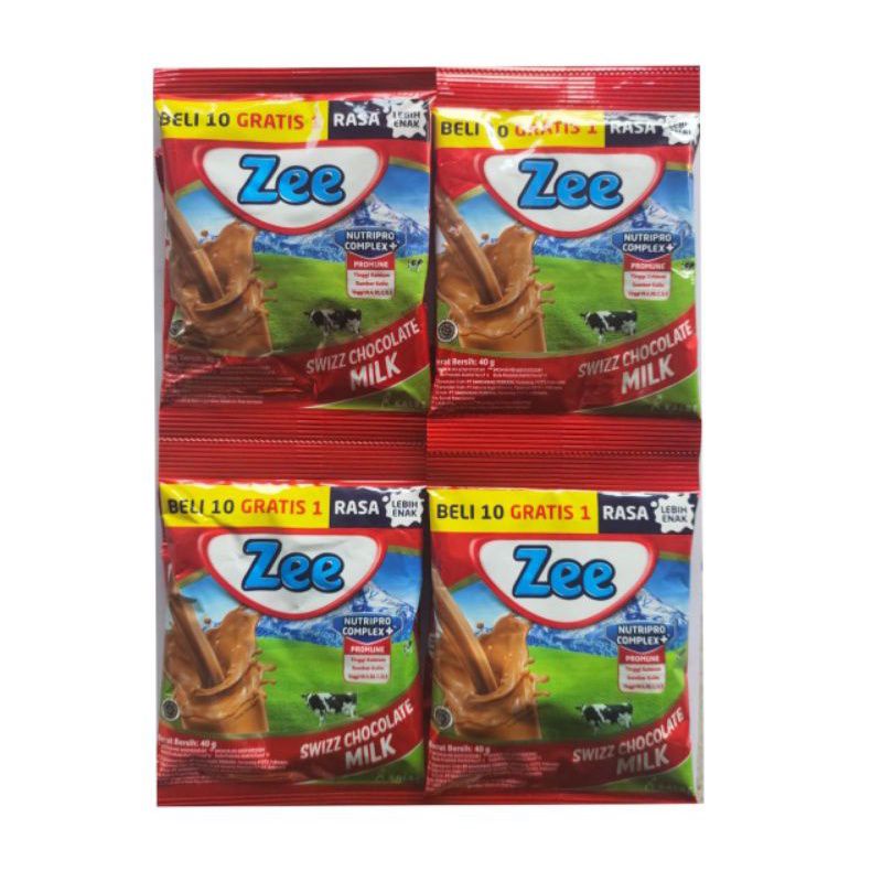 Susu Zee bubuk Coklat Twist Susu 40 g/ isi 10