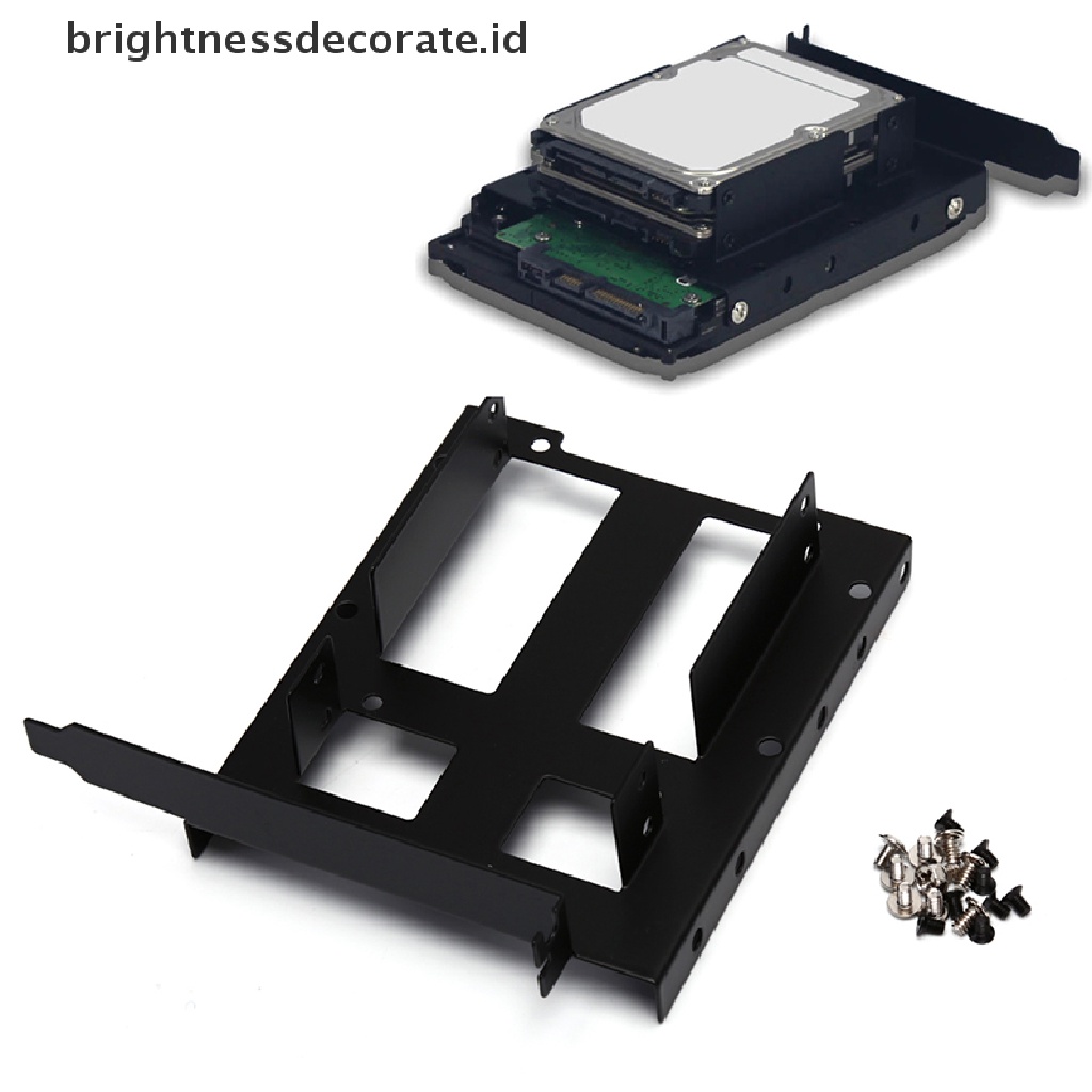 (Birth) Bracket Adapter Hardisk Hdd Ssd 3.5 &quot;2.5&quot; Ke Pci Pci-E Bahan Metal