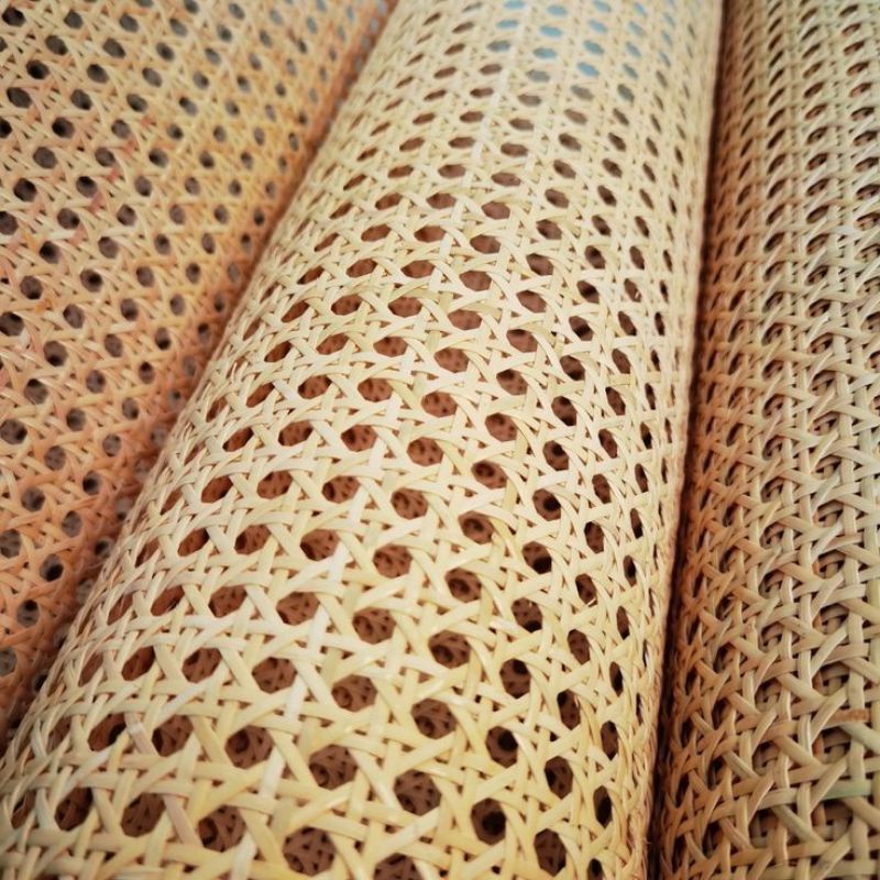 Lembaran Anyaman Rotan / Webbing Rotan 100x200 Motif Bulat Mata Ayam
