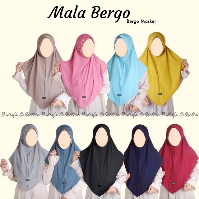 MALA BERGO MALAYA HIJAB INSTAN MASKER