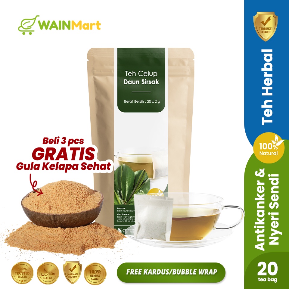 

Teh Celup Daun Sirsak Anti Kanker Ampuh Atasi Asam Urat dan Diabetes