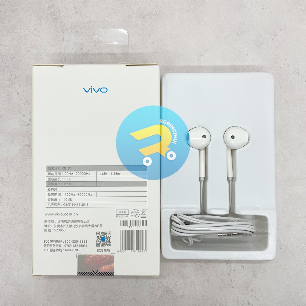 HEADSET VIVO XE160 JACK 3.5 MM ORIGINAL - EARPHONE VIVO XE160 JACK 3.5 MM - HANDSFREE VIVO XE160 JACK 3.5 MM - HEADSET VIVO - HEADSET JACK 3.5 MM - HEADSET JACK