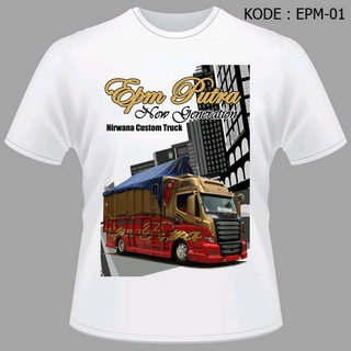 Kaos Bis Epm Putra Kamt Kontes Akbar Modifikasi Truk Baju Truck Bus Colt Diesel Canter Elf Tshirt