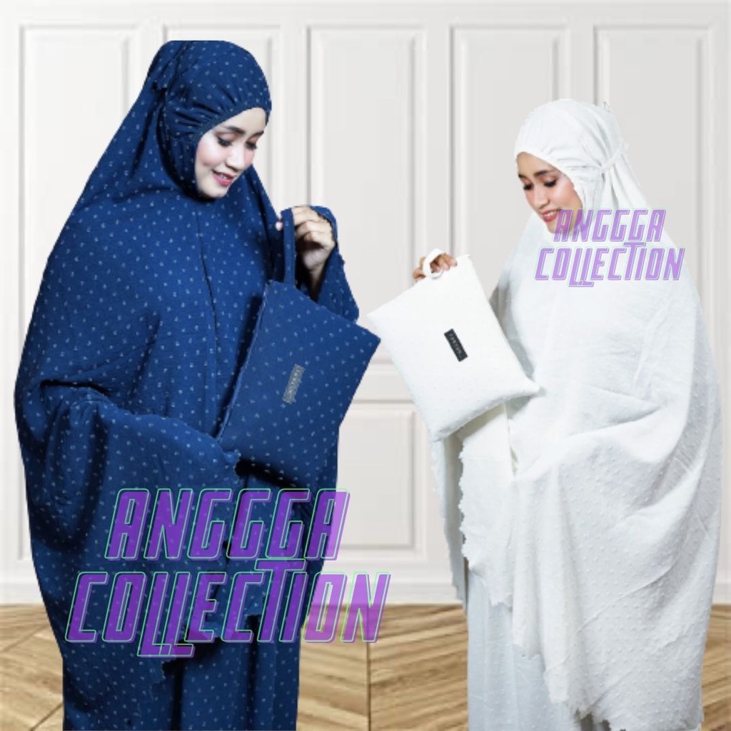 mukena Lasercut Rayon Crinkle Uragiri