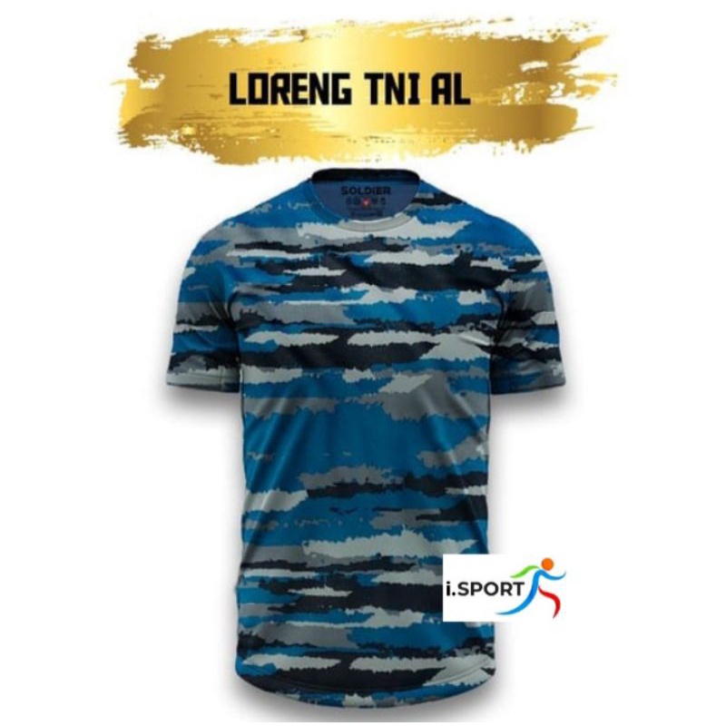 Kaos Running/Gym Loreng TNI-AL