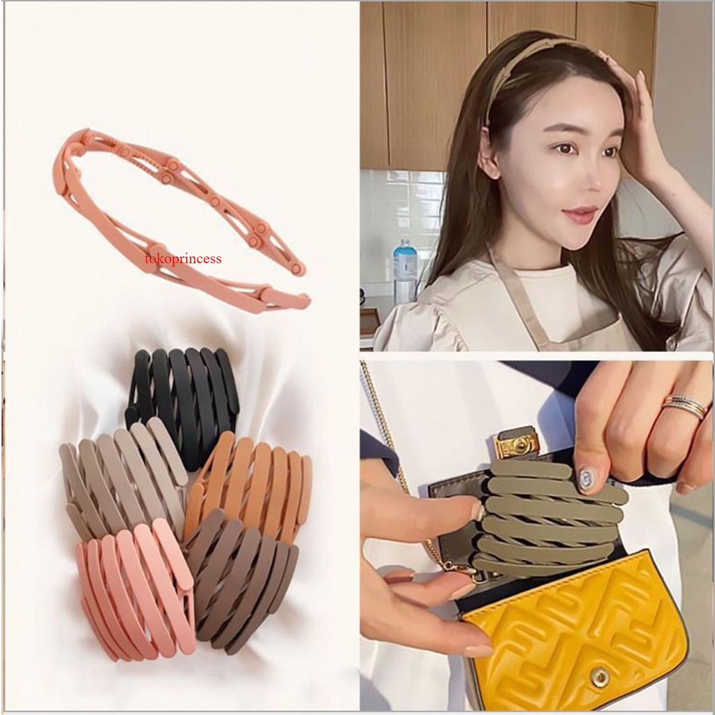 Ikat rambut Scrunchie Cepol Hijab Motif Bunga Lingkaran Besar Transparan