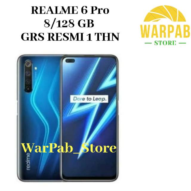 HP REALME 6 PRO 8/128 GB - REALMI 6 PRO RAM 8GB INTERNAL 128GB - REAL ME GRS RESMI RILMI