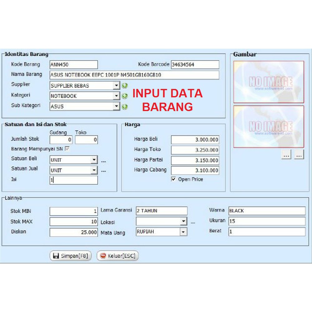 PAKET KASIR TOKO KOMPUTER DAN SERVIS