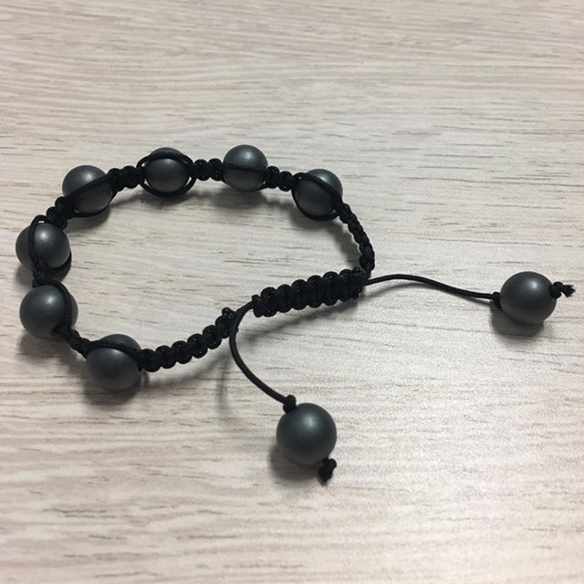 Gelang shamballa hematite