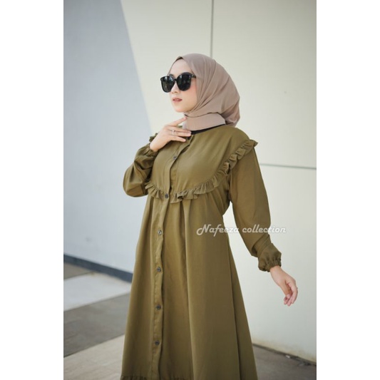 [COD] Rania Dress Premium / Gamis Shakila Premium Import / Gamis Busui