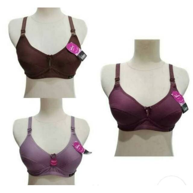 BH SPORT LUTTY KANCING 2/SPORTBRA LUTTY/BH TANPA KAWAT TANPA BUSA/BRA TANPA BUSA/KUTANG IBU IBU