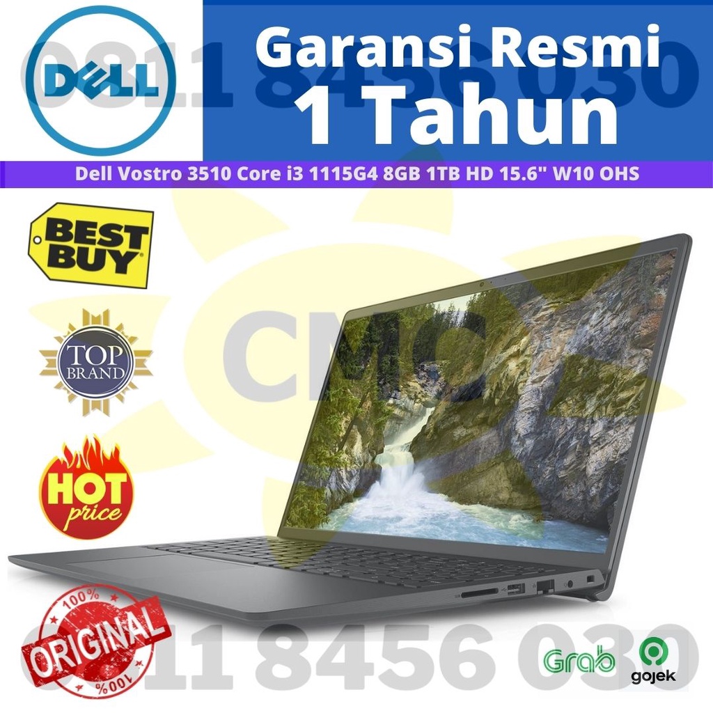 LAPTOP DELL VOSTRO 15 3510 I3 1115G4 4GB 1TB HDD Win10+OHS 15.6&quot;