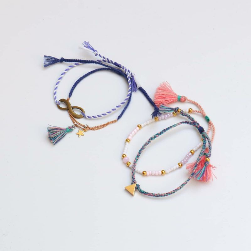 READY STOCK gelang tangan boho set loliastuff (gelang set/ gelang kepang/ gelang braided/ gelang twist/ gelang pantai/ gelang boho/ gelang beads/ gelang mote/ gelang charm/ gelang tassel/ gelang friendship)