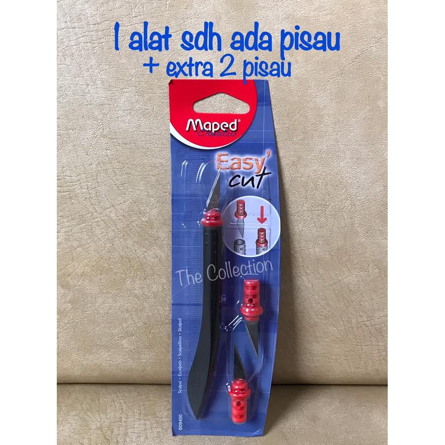 

[[BISA COD]] ATK0582MP Scalpel Maped Easy Cut Art Knife 009400 Pisau Craft