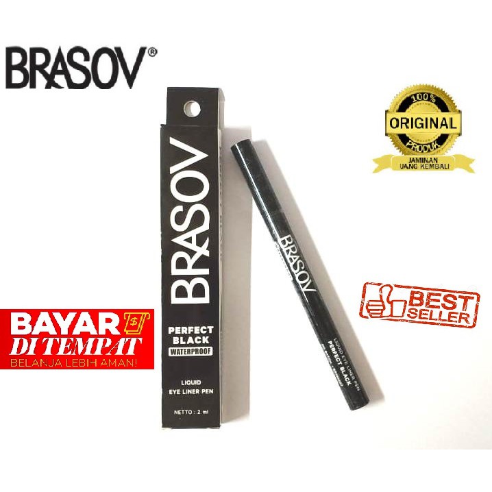 BRASOV Eyeliner Pen Liquid Perfect Black Waterproof