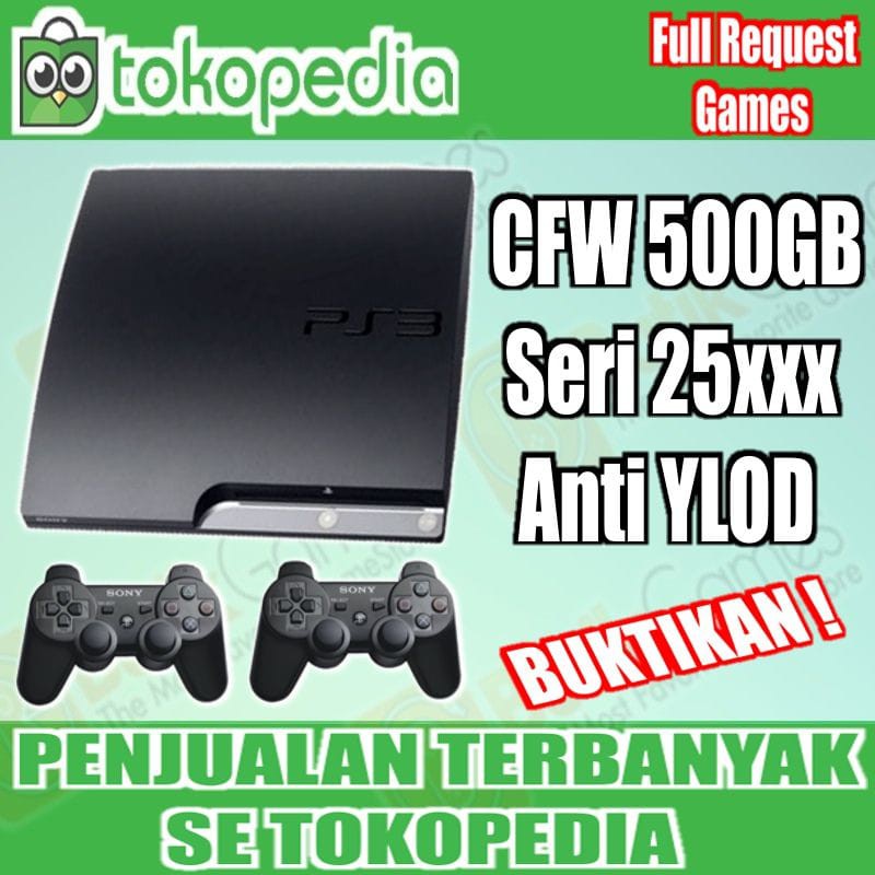 SONY PS3 SLIM CFW Playstation 3 500 GB
