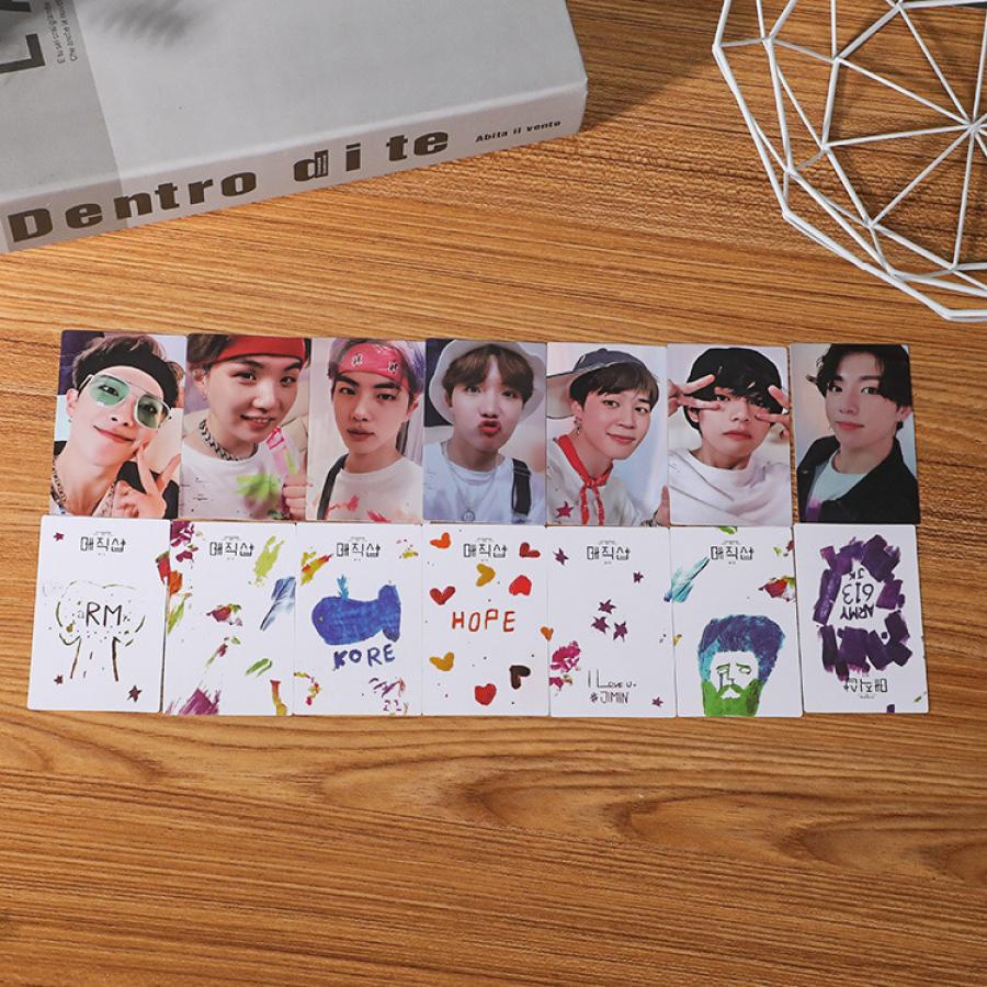 7pcs / set Kartu Kecil Kpop BTS 5th FM