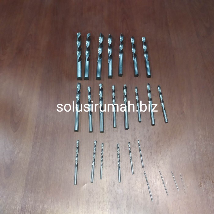 MATABOR BESI SET 25PCS 1-13MM ISI SAJA MATA BOR 25 PCS DRILL NON BOX