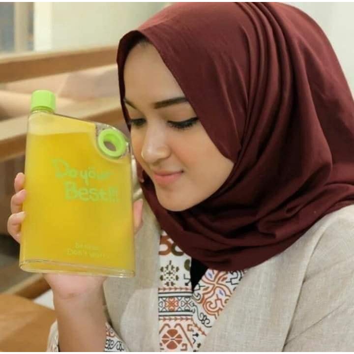 [READY STOK] Botol Minum 450 ml Doff Gepeng Do Your Best BPA FREE Tahan air panas