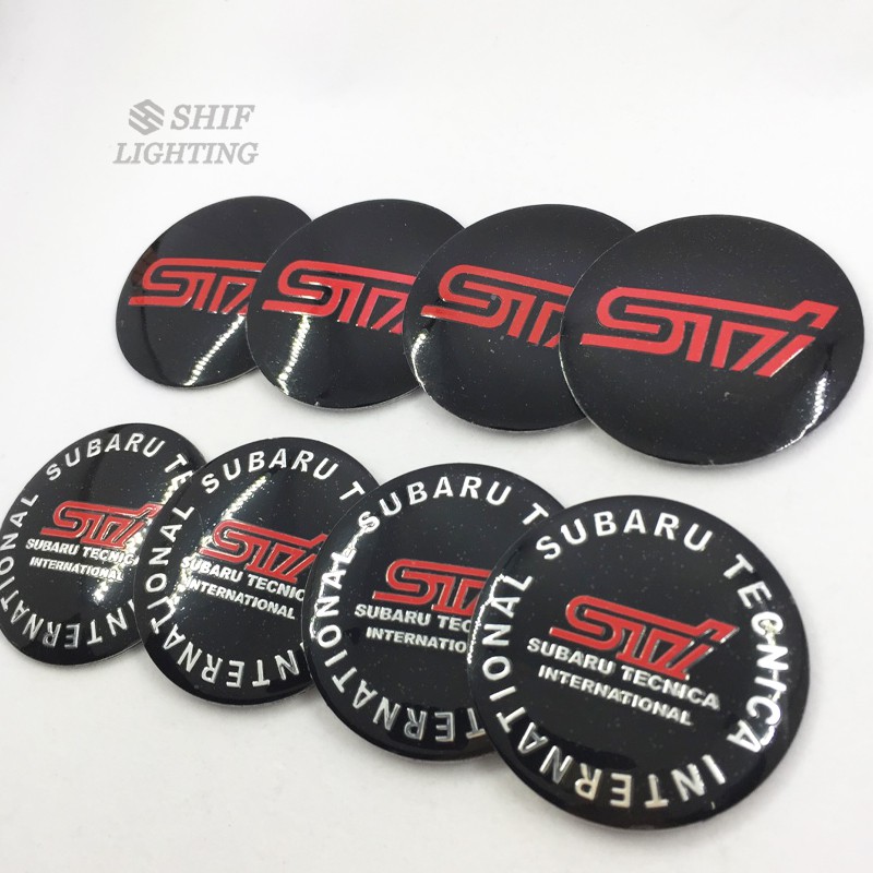 Stiker Emblem Logo SUBARU STI 4x56mm Untuk Velg Hub Mobil