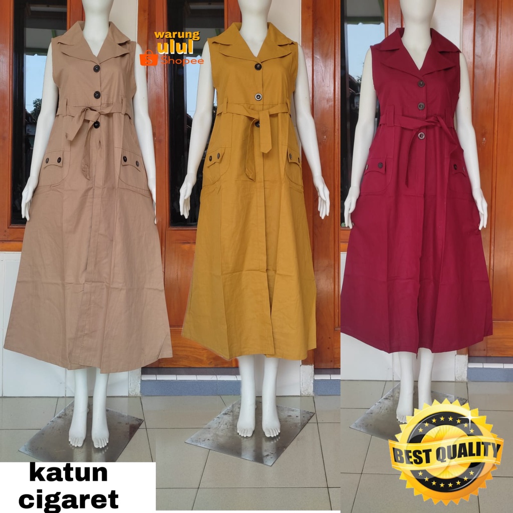 outer cardigan panjang katun cigaret casual