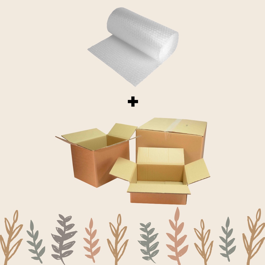

Tambahan Bubble Wrap+Kardus untuk keamanan paket