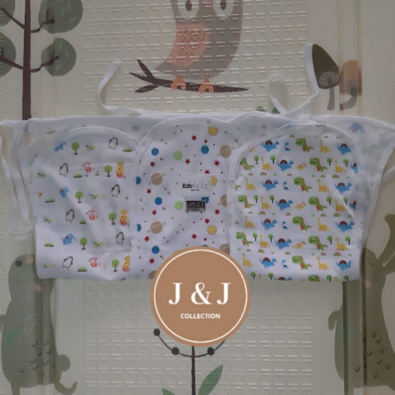 POPOK BAYI TALI KAIN ( 6 PCS ) MOTIF /POPOK BAYI NEWBORN