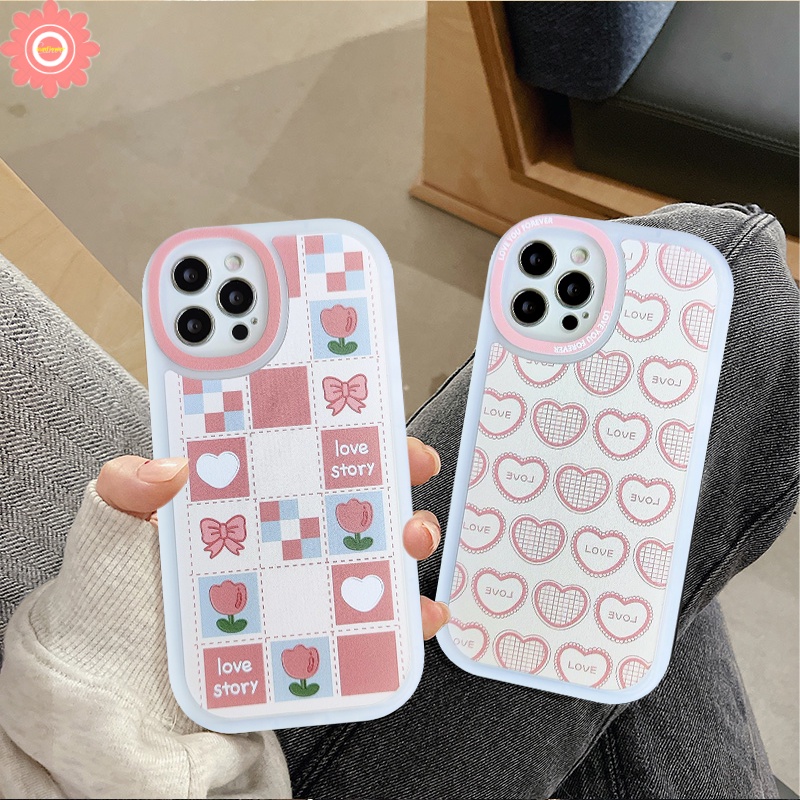 Casing Love Heart Phone Realme C53 C55 10 Pro Plus C30 GT 8i C25 C12 C25s C21 C15 5 5i 5S 6i C3 C20 8 8pro 7i C17 7 6 C35 C21Y C31 C21Y C25Y C11 2021 6s Mangkuk Lucu Sarung Shockproof