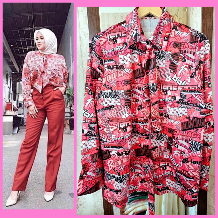 SELLER KEMEJA BALENCIAGA PREMIUM - BALENCIAGA - ATASAN IMPORT - KEMEJA &R: