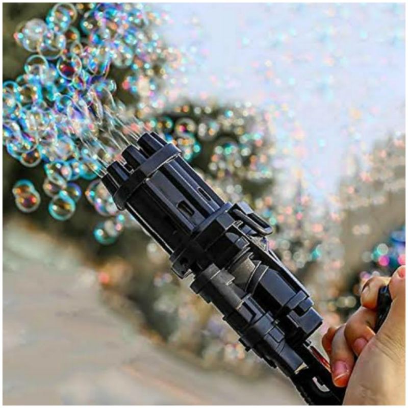 Jual Mainan bubble gun/ pistol bubble gatling gun/ Electric pistol gun