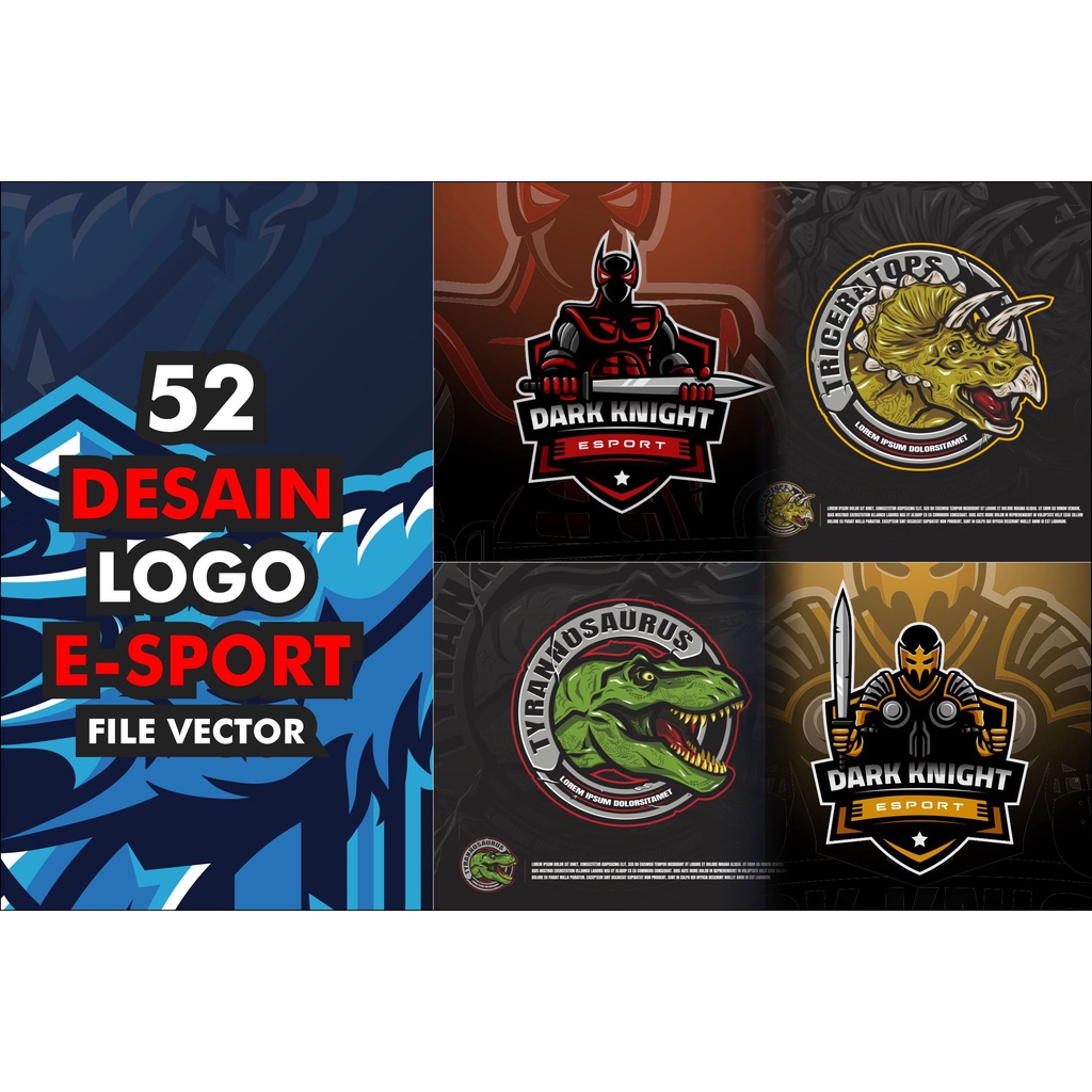 DESAIN LOGO E-SPORT VECTOR #2