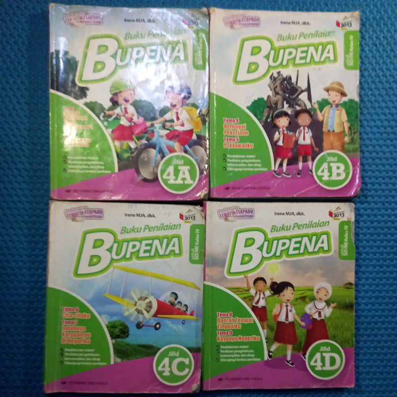 BUKU BUPENA KELAS 4 A,B,C,D ORIGINAL (BEKAS)