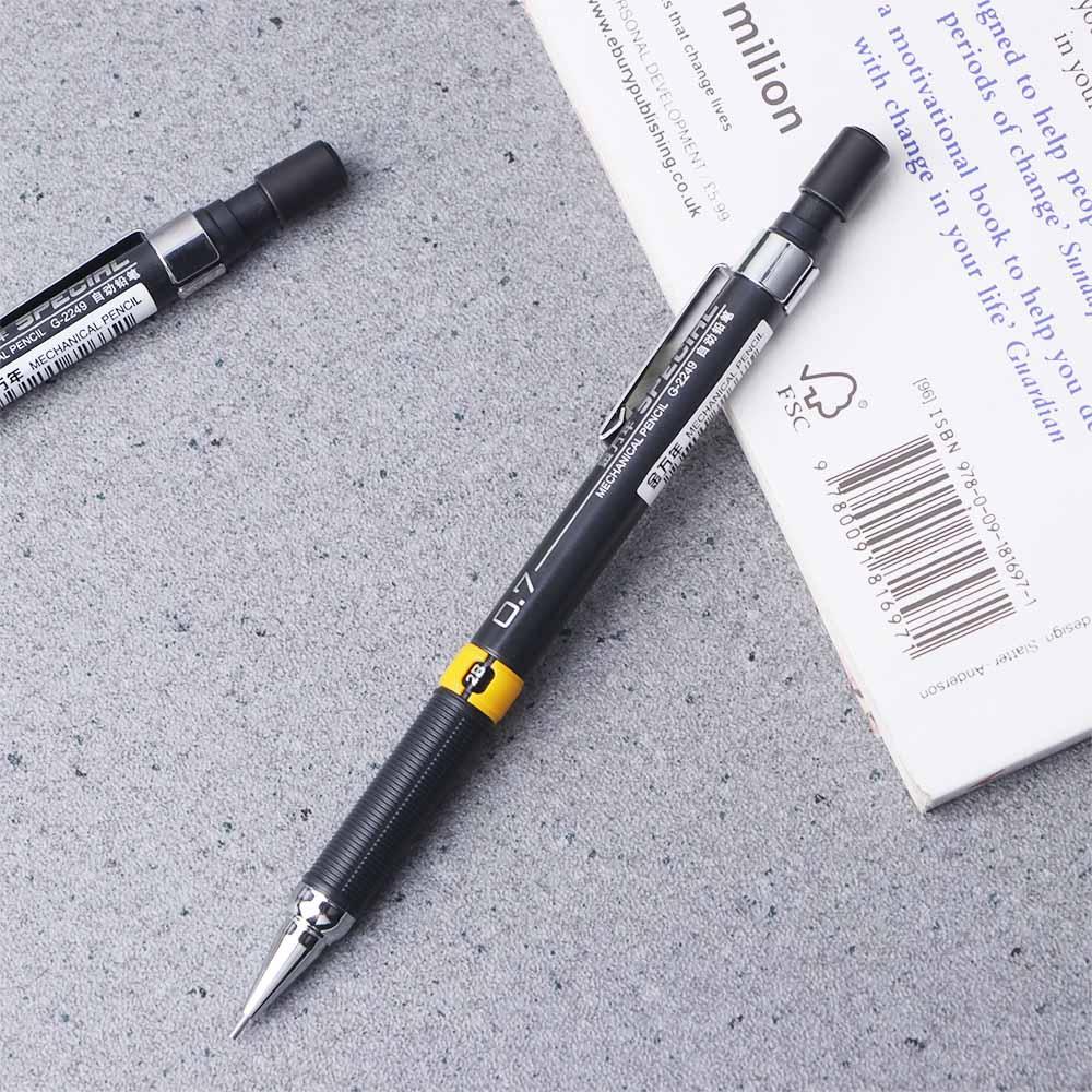 Mxbeauty Pensil Mekanik Alat Lukis Tulis Menggambar 0.5/0.7mm Pensil Mekanik Siswa Logam