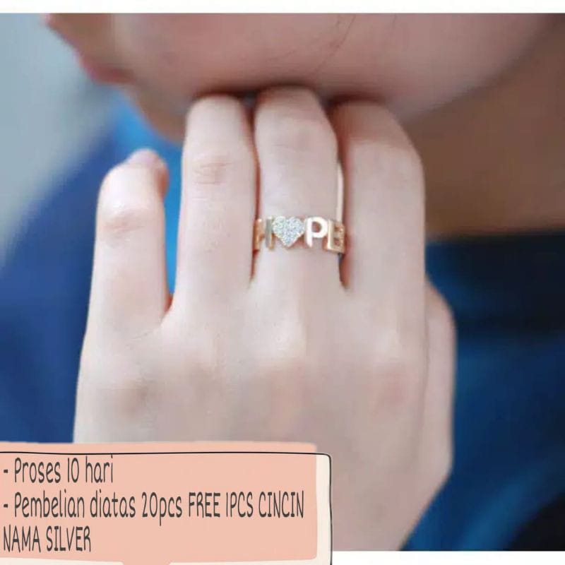 Cincin Nama Gold / Silver / KombinasI Grafir PGM (CN06)