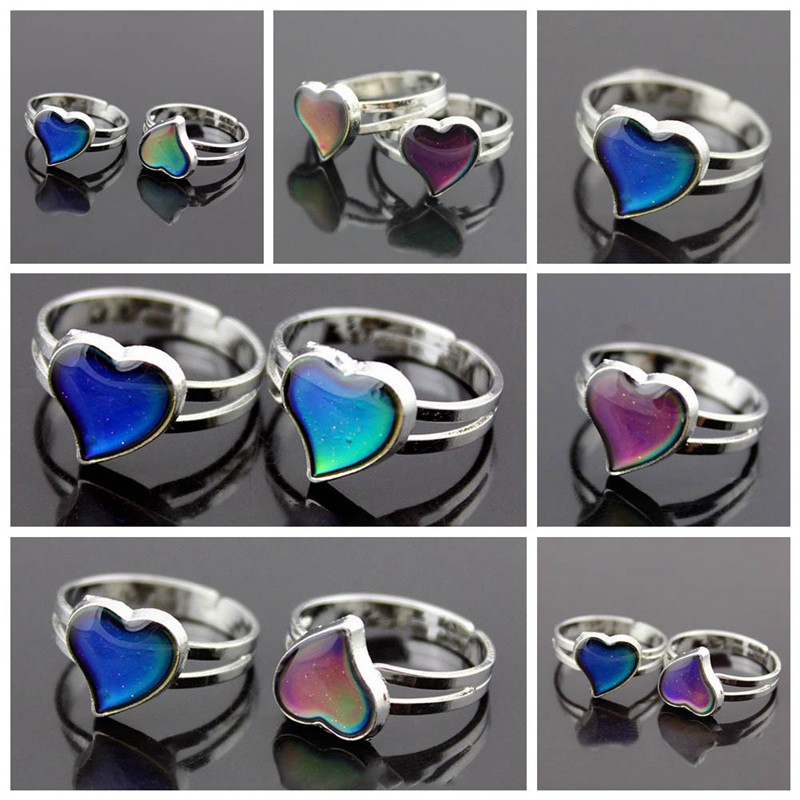 Fancyqube Ladies/Child's Heart Colour Changing Mood Ring Adjustable One Size Fits All