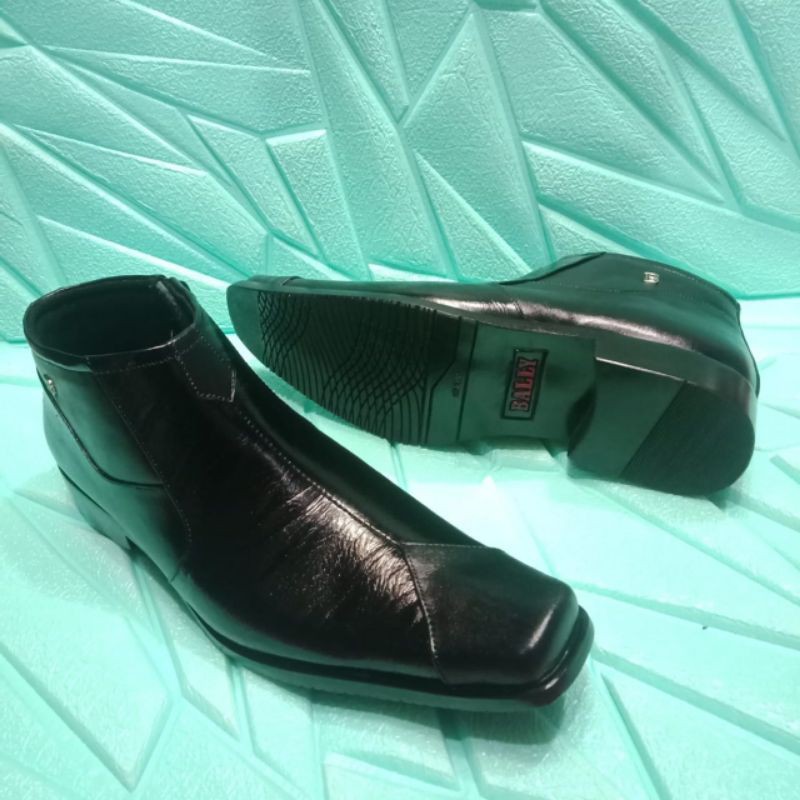 Sepatu Boot Pria Kulit Asli/Merek Bally/Sepatu Formal Pria