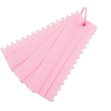 SCRAPPER COMB 4PCS / PLASTIC SCRAPPER 4PCS / SCRAPPER DECORATING 4PCS