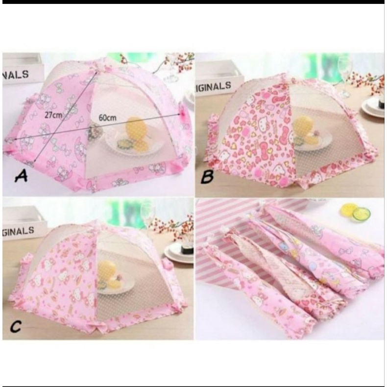 tudung saji lipat kitty tudung saji kitty