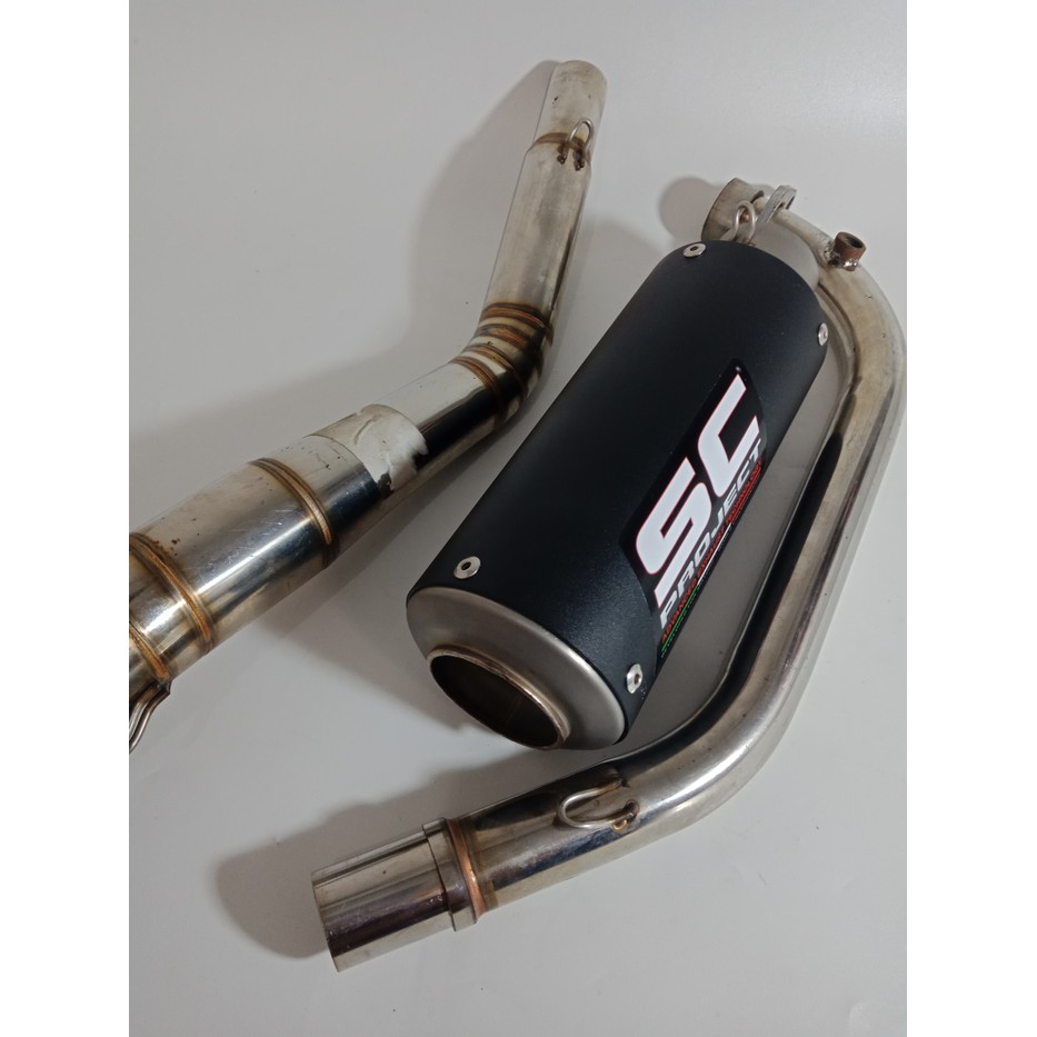 Knalpot Sc Project Doof - Full Set R15 Cb Cbr 150 Sonic Fu Vixion All