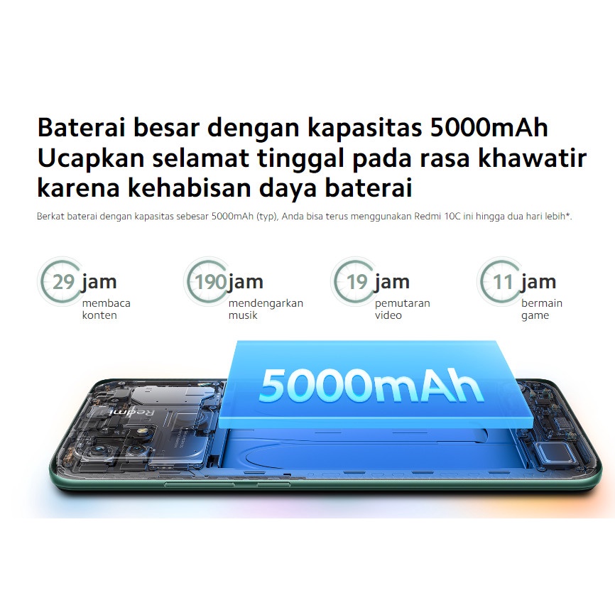 Xiaomi Redmi 10C 4/64GB | 4/128GB Big Battery 500mAh Snapdragon 680 - garansi Resmi TAM