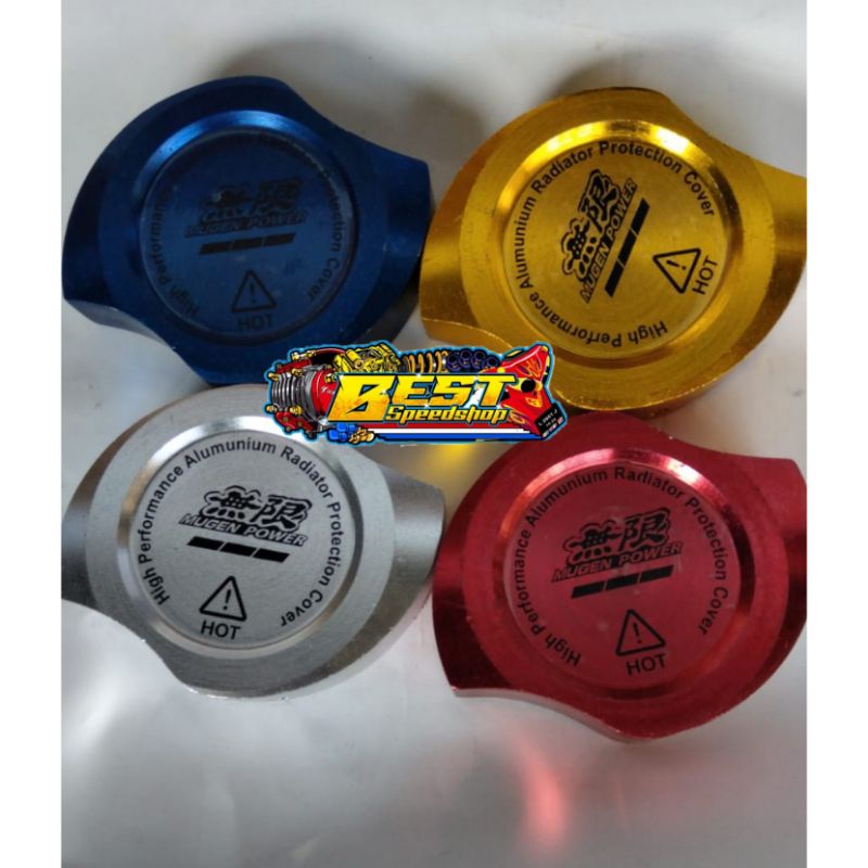 RADIATOR CAP TUTUP RADIATOR MUGEN CNC ALUMINIUM VARIO PCX NMAX AEROX VIXION CB150R