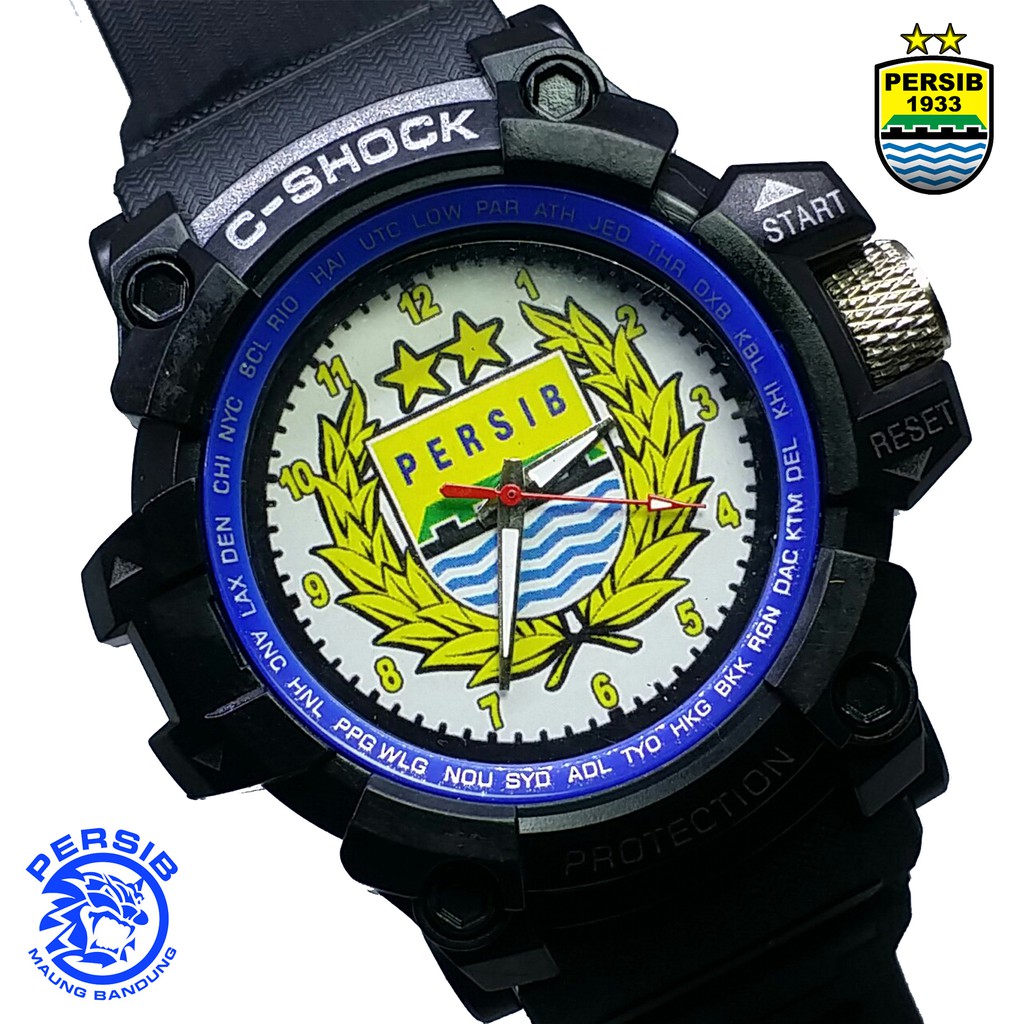 { BEST QUALITY } JAM PERSIB OUTDOOR LIST BIRU MOTIF PERSIB SAYAP PUTIH