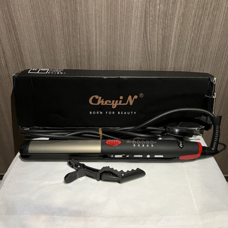 Catokan 2in1 CKEYIN, Pelurus Rambut dan Curly Rambut Preloved