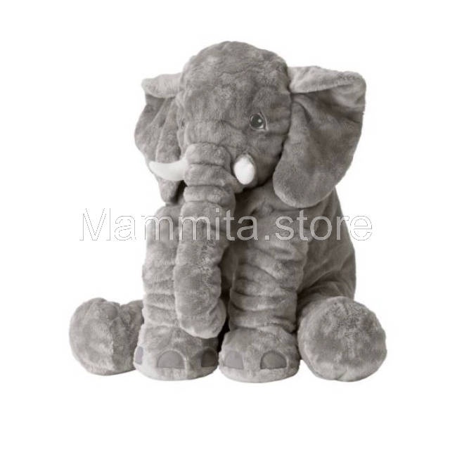 JATTESTOR Boneka Gajah Ukuran Besar Abu Abu Lembut 60 Cm Giant Elephant