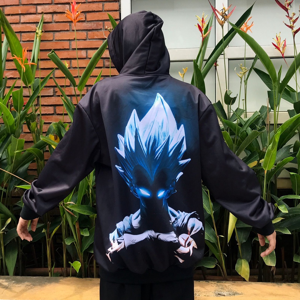 Hoodie Vegeta Ultra Instinct Anime Manga Dragon Ball Premium Fullprint