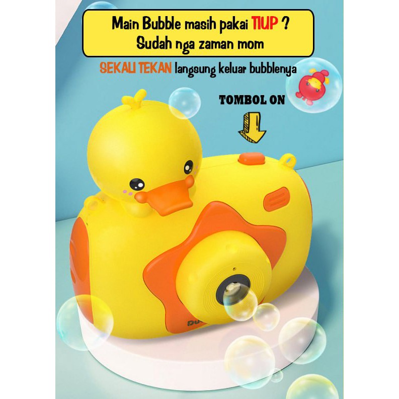 Bubble Camera Duck mainan buble bebek lucu