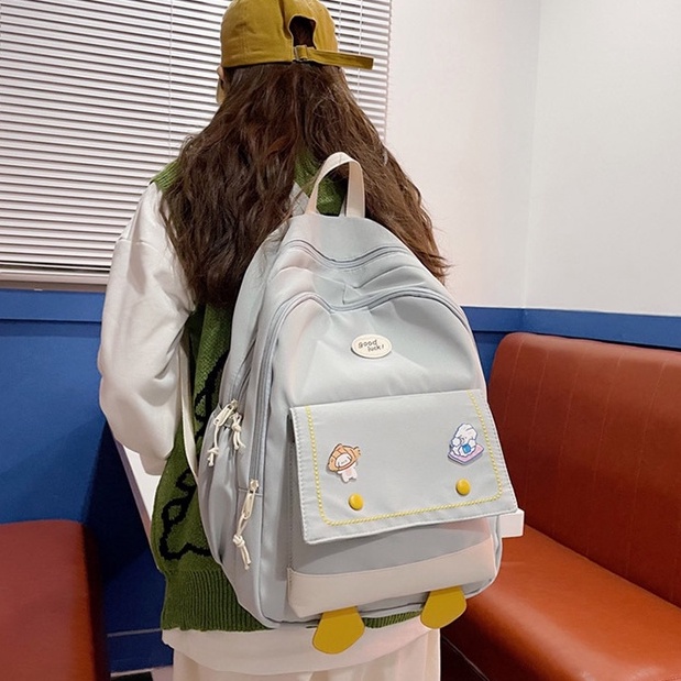Mismi Inari Bag Tas Ransel Wanita Korea Lucu Backpack Perempuan Sekolah Stylish - 17I-2